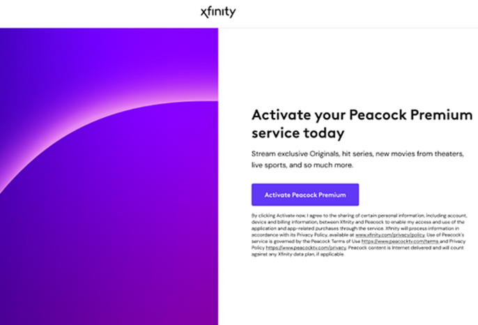 use Xfinity details to sign in