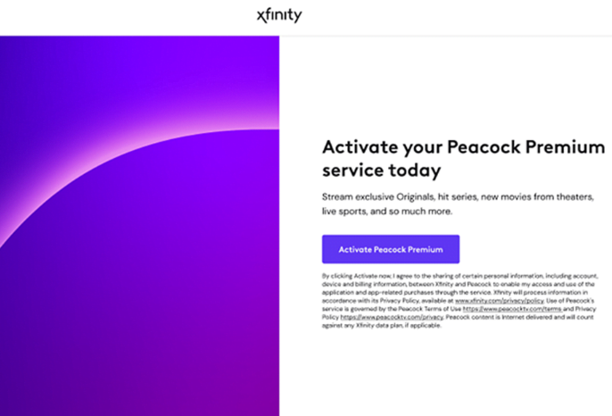 use Xfinity details to sign in