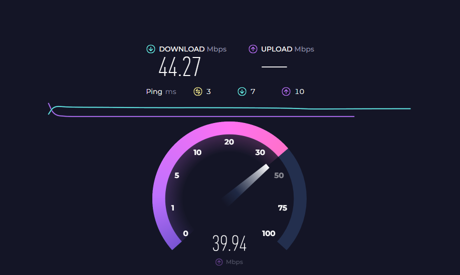 check for speed to Restart Peacock App